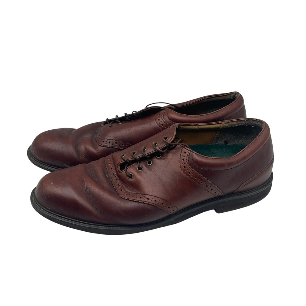 Rockport M1281 Men's Brown Leather Wingtip Oxfords Size 11M Dress Casual
